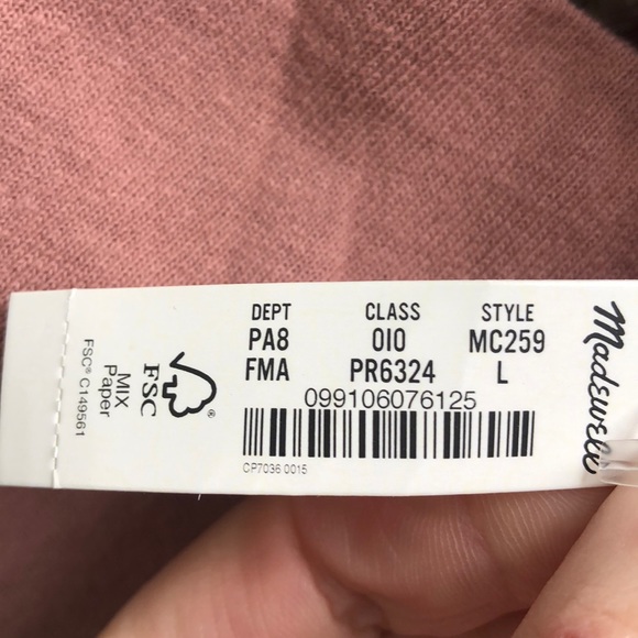 Madewell Button-Sleeve Turtleneck (M and L) - Picture 6 of 8